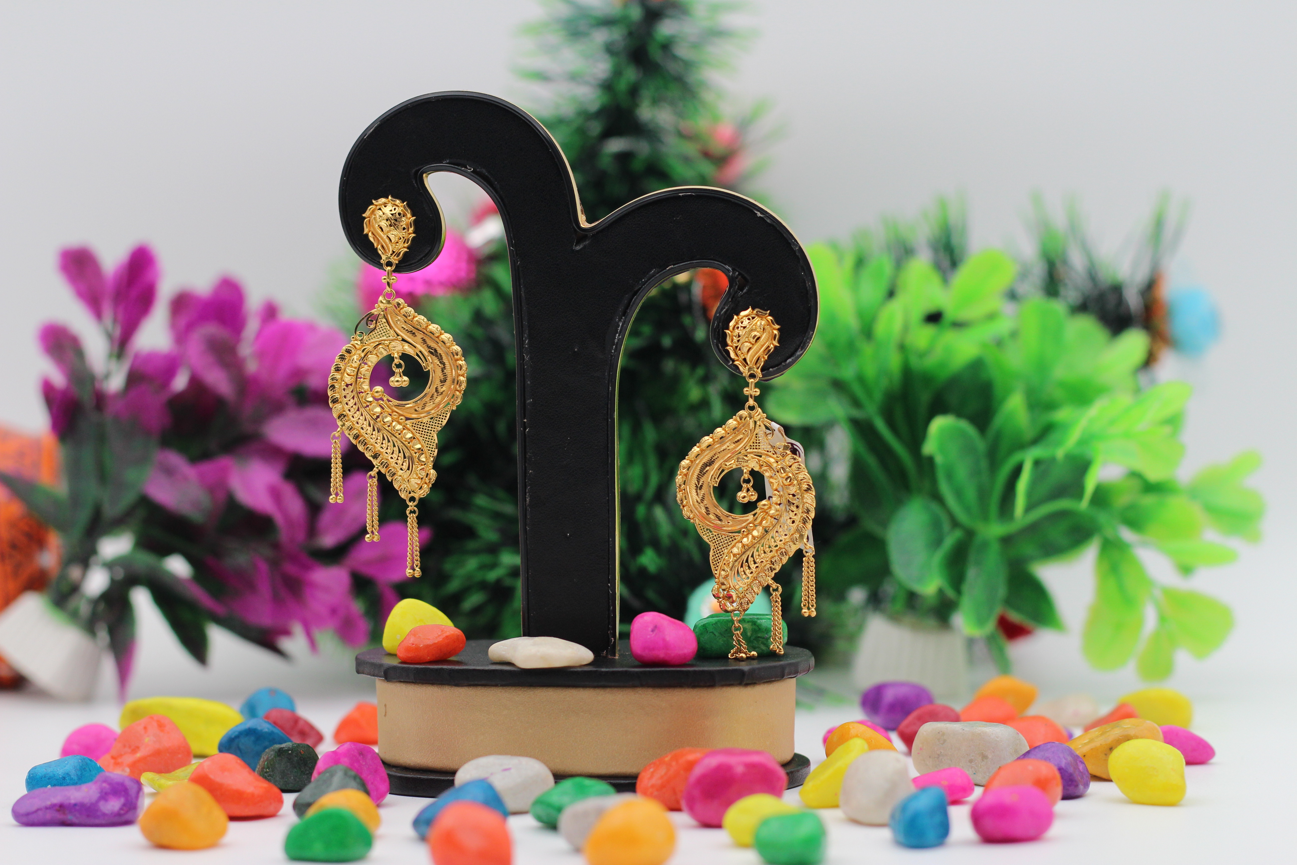 EARRINGS (GOLD SEETADUL)